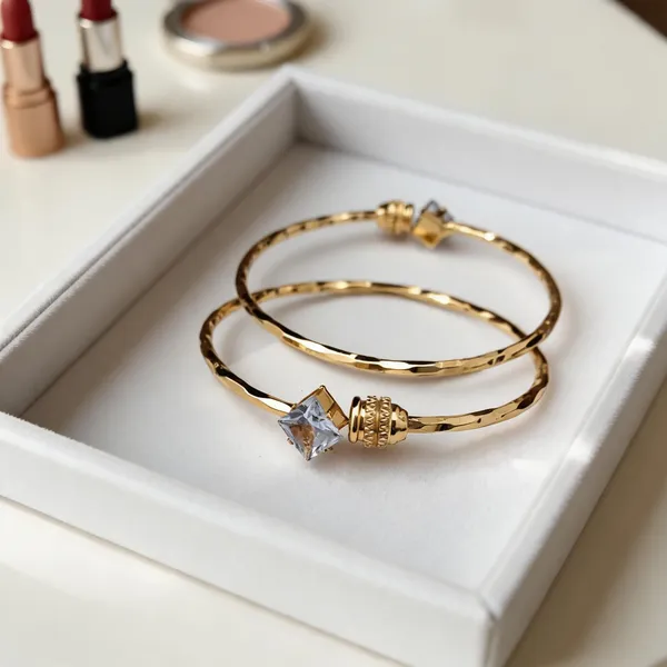 Gold_Tone_Stone_Embellished_Bracelet_For_Women