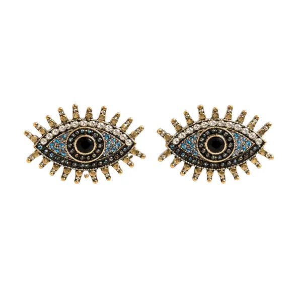 Gold_Stainless_Steel_Blue_Accent_Mystic_Eye_Stud_Earrings_For_Women