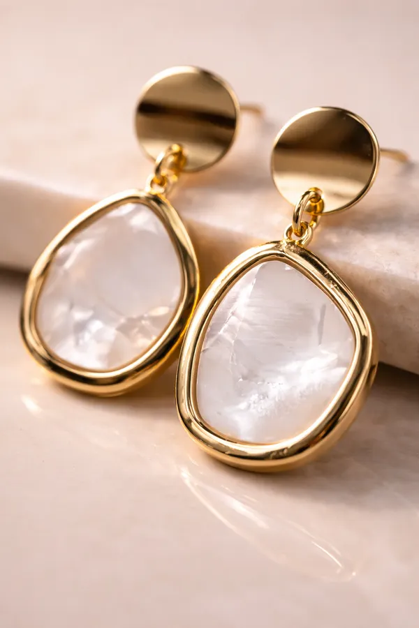 Gold_Stainless_Steel_Faceted_Crystal_Drop_Earrings_For_Women