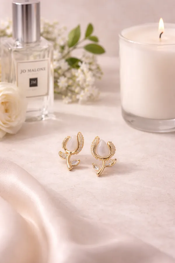 Gold_Stainless_Steel_Crystal_Petal_Floral_Stud_Earrings_For_Women