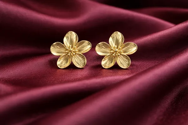 Gold_Stainless_Steel_Floral_Blossom_Stud_Earrings_For_Women