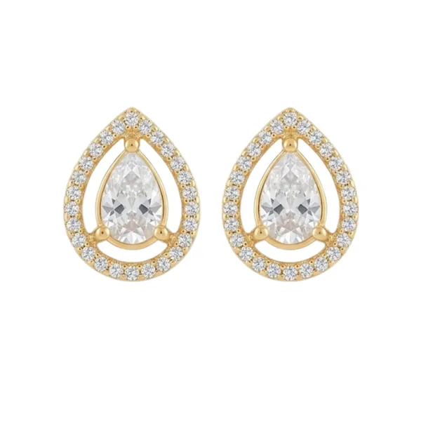 Gold_Stainless_Steel_Teardrop_Crystal_Halo_Stud_Earrings_For_Women