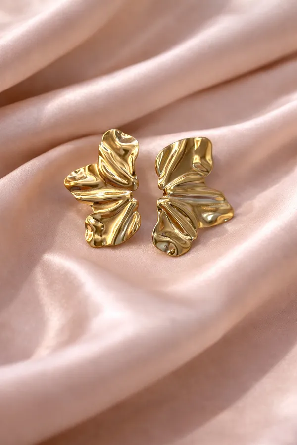 Gold_Stainless_Steel_Abstract_Sculpted_Statement_Stud_Earrings_For_Women