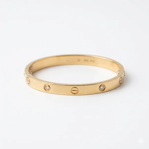 Gold_Stainless_Steel_Screw_Motif_Crystal_Bangle_For_Women