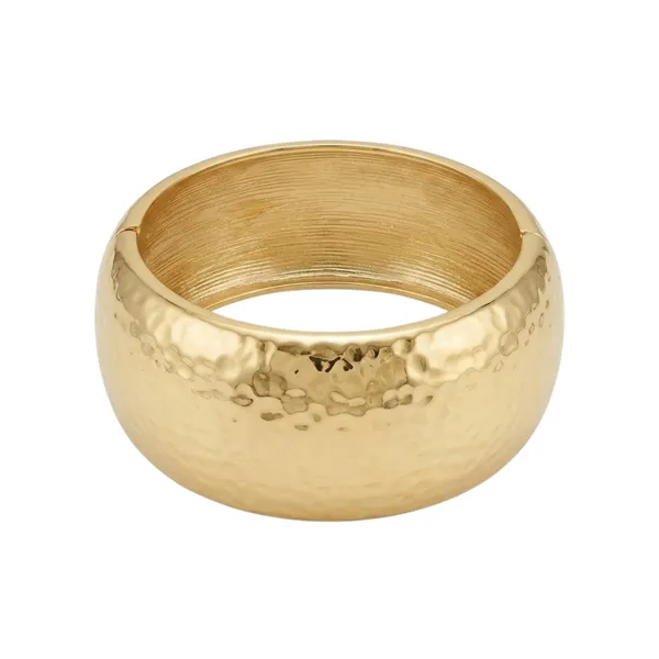 Gold_Stainless_Steel_Hammered_Statement_Cuff_Bangle_For_Women