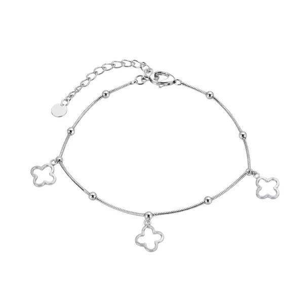 Silver_Stainless_Steel_Clover_Motif_Chain_Bracelet_For_Women
