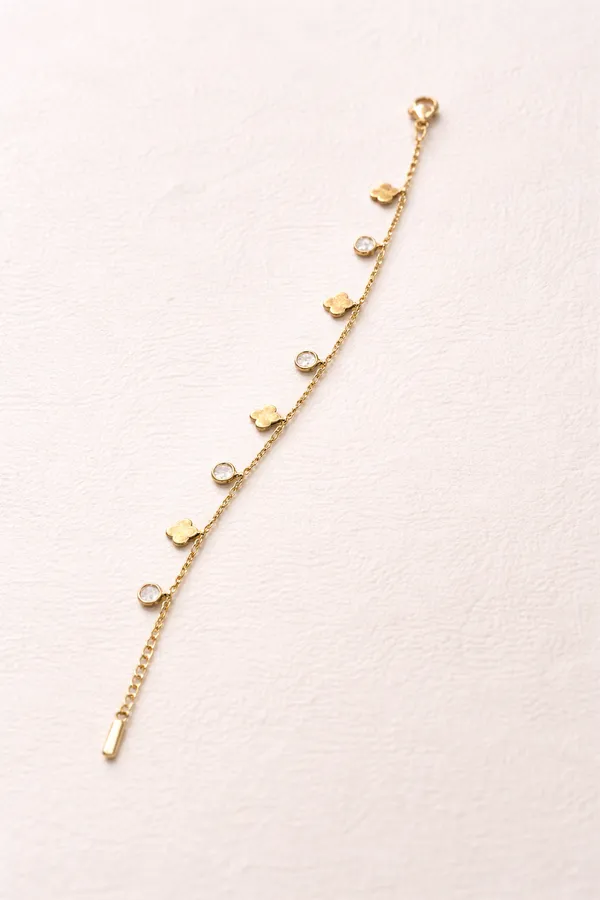 Gold_Stainless_Steel_Clover_Crystal_Charm_Bracelet_For_Women