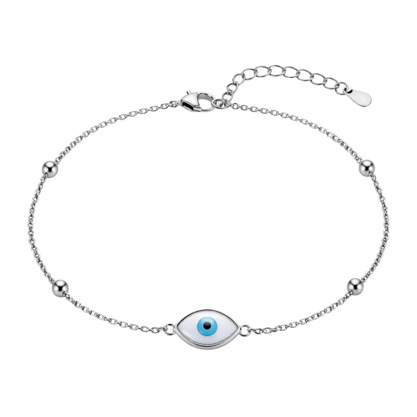 Silver_Stainless_Steel_Evil_Eye_Beaded_Chain_Bracelet_For_Women