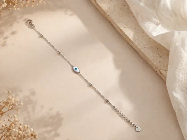 Silver_Stainless_Steel_Evil_Eye_Beaded_Chain_Bracelet_For_Women