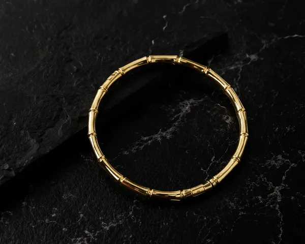 Gold_Stainless_Steel_Bamboo_Link_Bracelet_For_Women