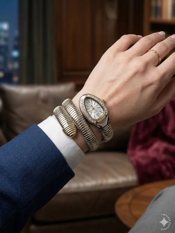 Gold_Stainless_Steel_Serpentine_Coil_Bracelet_Watch_For_Women