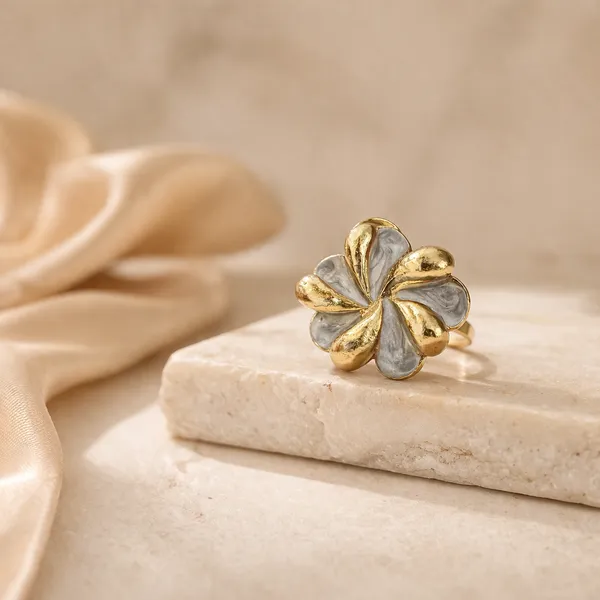 Gold_Stainless_Steel_Dual_Tone_Sculpted_Petal_Statement_Ring_For_Women