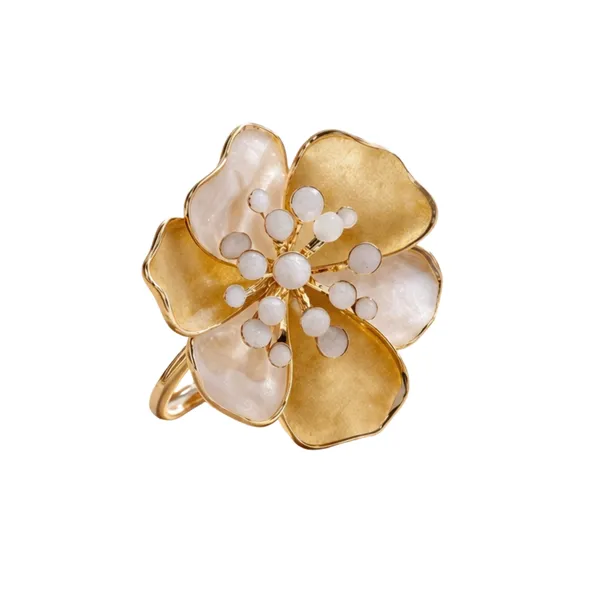 Gold_Stainless_Steel_Pearl_Bloom_Floral_Statement_Ring_For_Women