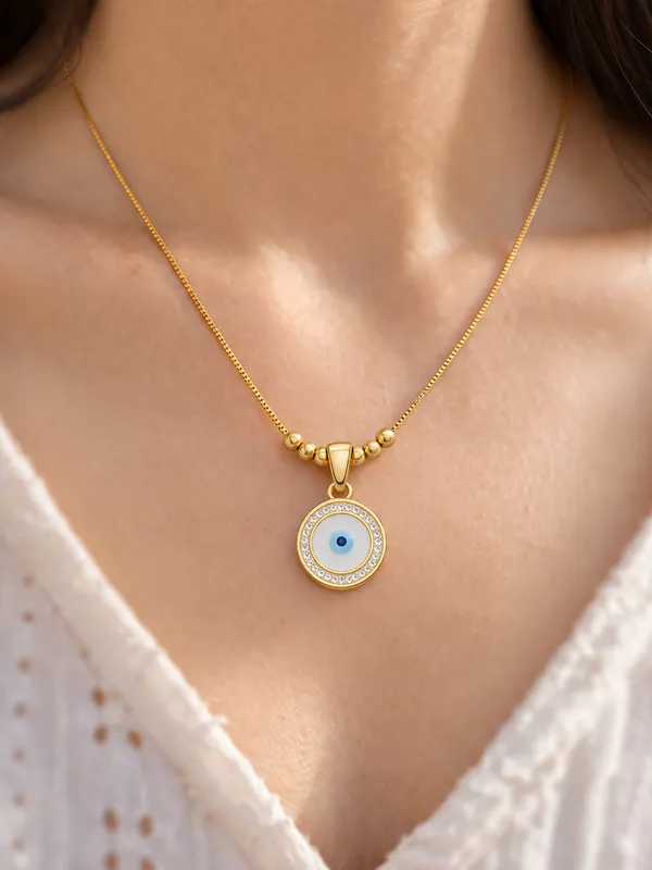 Gold_Stainless_Steel_Evil_Eye_Charm_Pendant_Necklace_For_Women