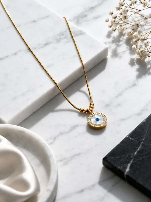 Gold_Stainless_Steel_Evil_Eye_Charm_Pendant_Necklace_For_Women
