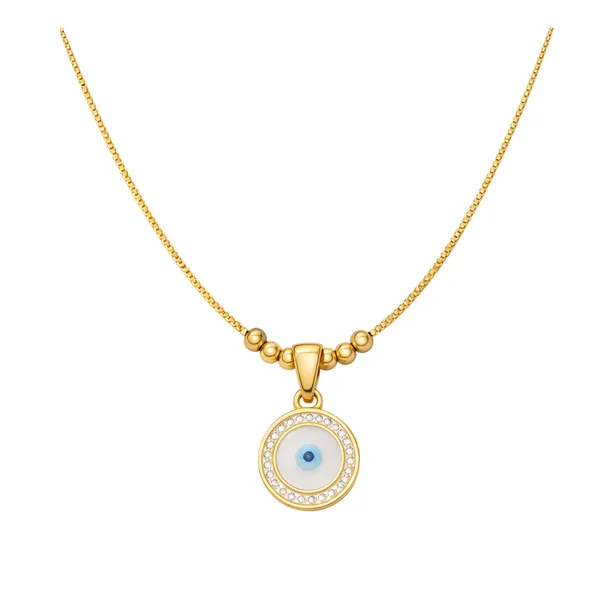 Gold_Stainless_Steel_Evil_Eye_Charm_Pendant_Necklace_For_Women