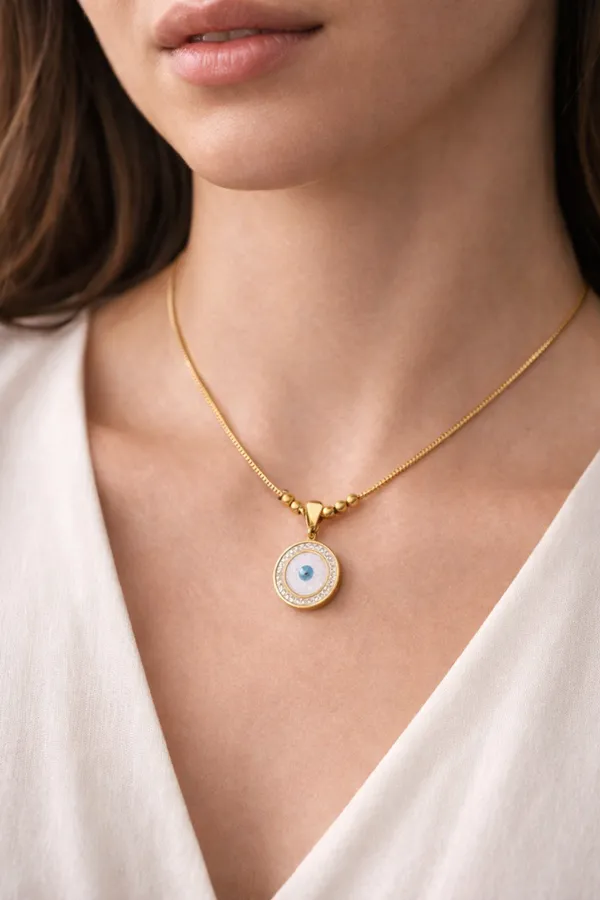 Gold_Stainless_Steel_Evil_Eye_Charm_Pendant_Necklace_For_Women