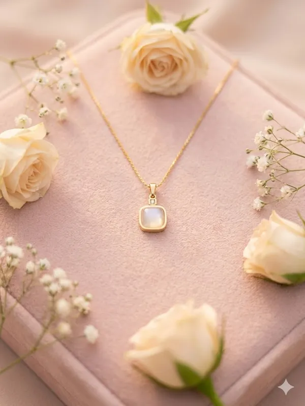 Gold_Stainless_Steel_Ivory_Pendant_Necklace_For_Women