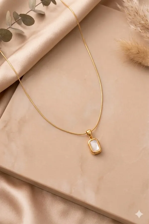 Gold_Stainless_Steel_Ivory_Inlay_Bar_Pendant_Necklace_For_Women