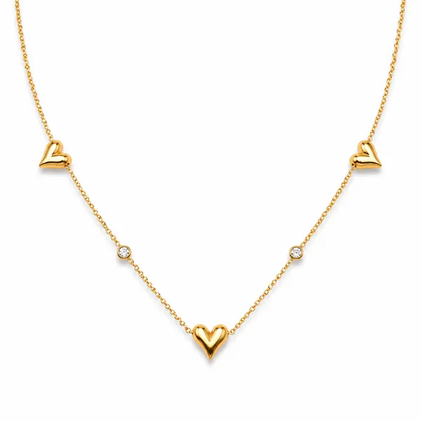 Gold_Stainless_Steel_Heart_Charm_Crystal_Necklace_For_Women