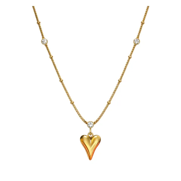 Gold_Stainless_Steel_Heart_Pendant_Crystal_Necklace_For_Women