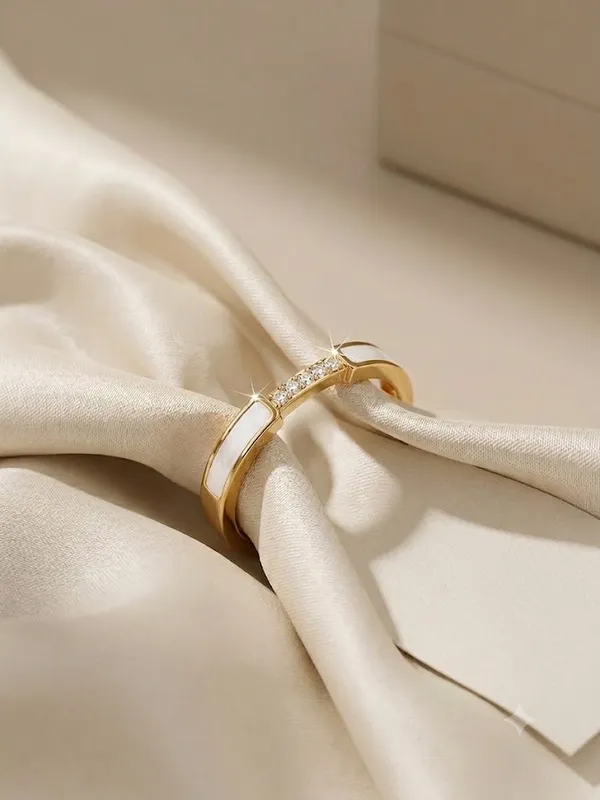 Gold_Stainless_Steel_Ivory_Enamel_Crystal_Ring_For_Women
