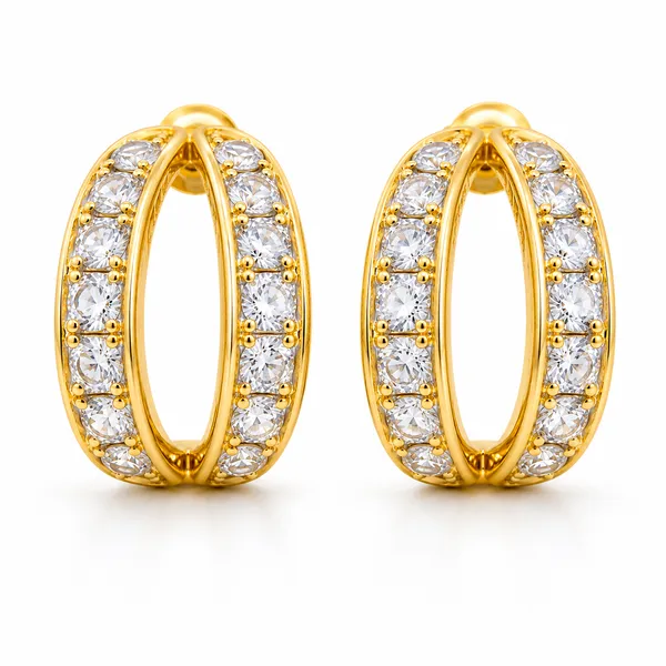 Gold_Stainless_Steel_Crystal_Teardrop_Loop_Earrings_For_Women