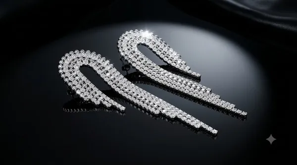 Gold_Stainless_Steel_Crystal_Fringe_Cascade_Drop_Earrings_For_Women