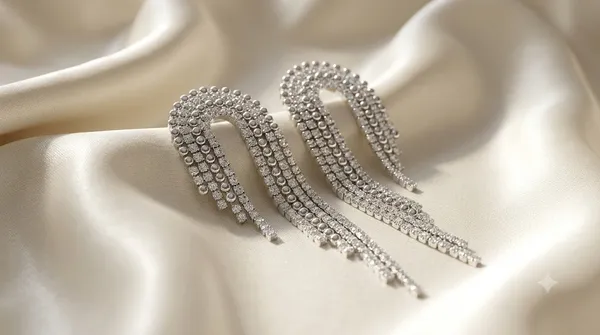 Gold_Stainless_Steel_Crystal_Fringe_Cascade_Drop_Earrings_For_Women