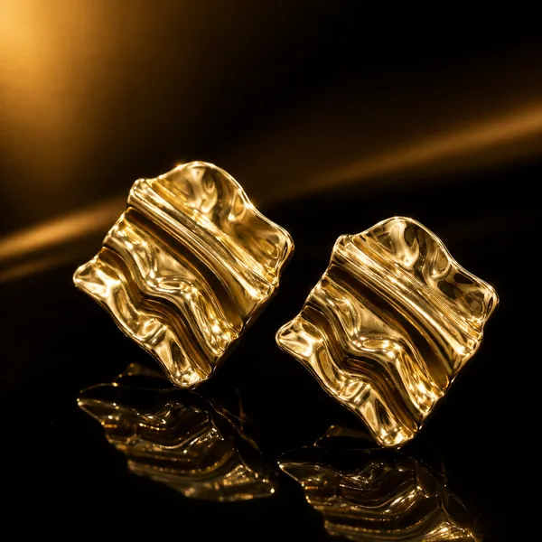 Gold_Stainless_Steel_Wave_Statement_Stud_Earrings_For_Women
