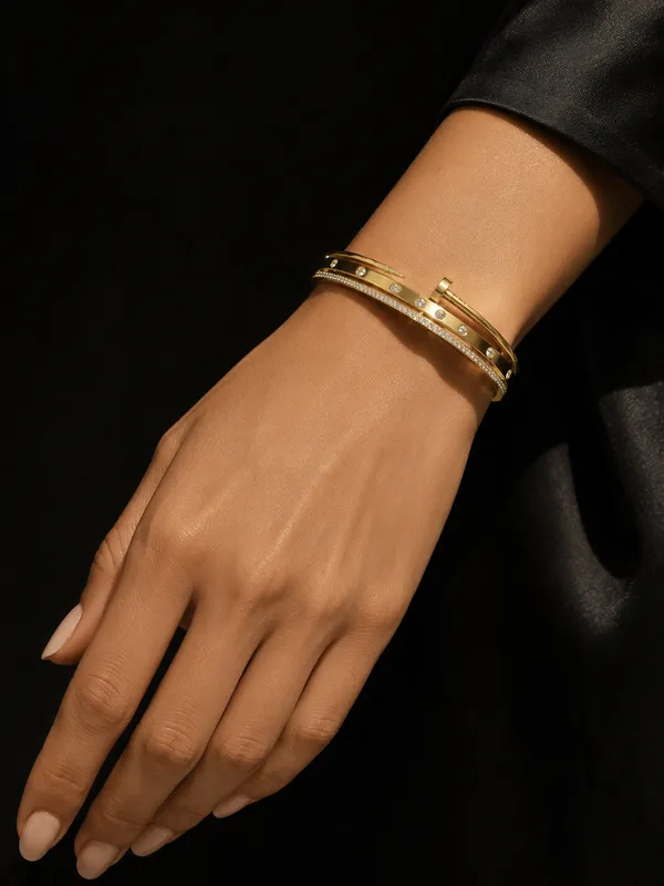 Gold_Stainless_Steel_Crystal_Pave_Nail_Bangle_For_Women