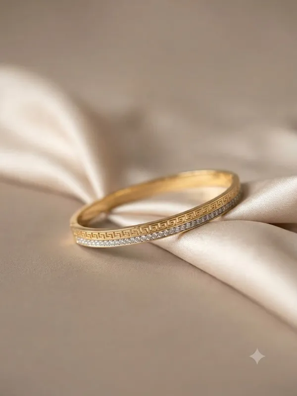 Gold_Stainless_Steel_Greca_Crystal_Bangle_Bracelet_For_Women