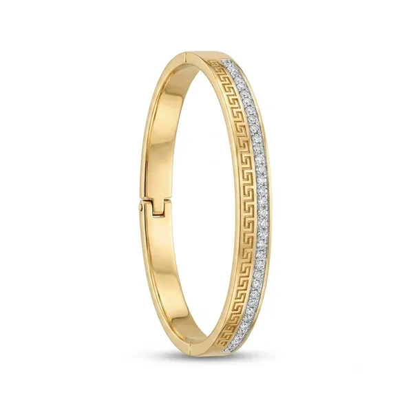 Gold_Stainless_Steel_Greca_Crystal_Bangle_Bracelet_For_Women