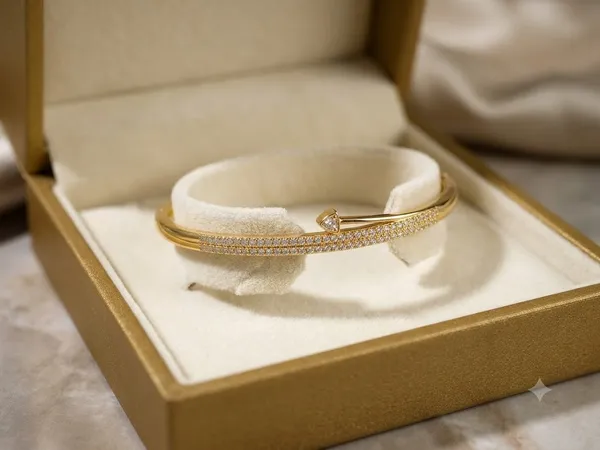 Gold_Stainless_Steel_Arrow_Pave_Crystal_Bracelet_For_Women
