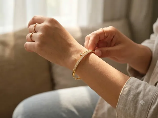 Gold_Stainless_Steel_Arrow_Pave_Crystal_Bracelet_For_Women