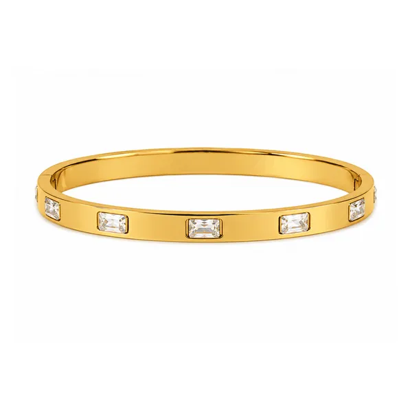 Gold_Stainless_Steel_Baguette_Crystal_Bangle_Bracelet_For_Women