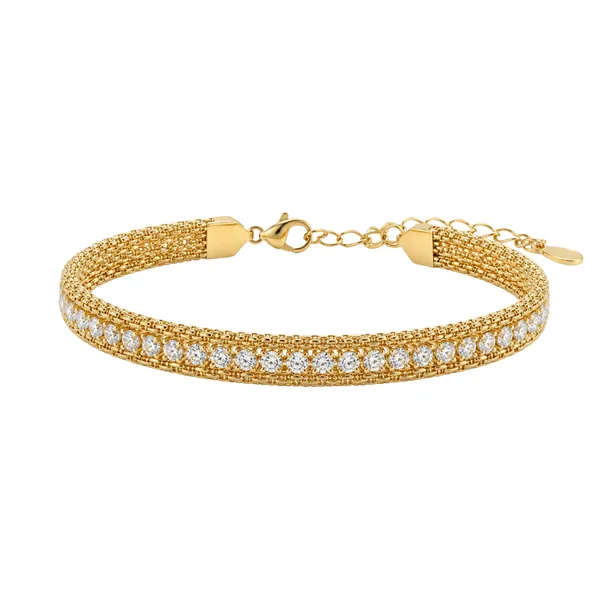 Gold_Stainless_Steel_Crystal_Multi_Layer_Bracelet_For_Women