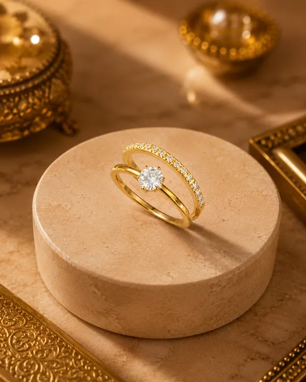 Gold_Stainless_Steel_Solitaire_Crystal_Open_Band_Ring_For_Women