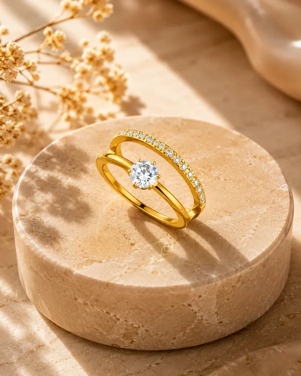 Gold_Stainless_Steel_Solitaire_Crystal_Open_Band_Ring_For_Women