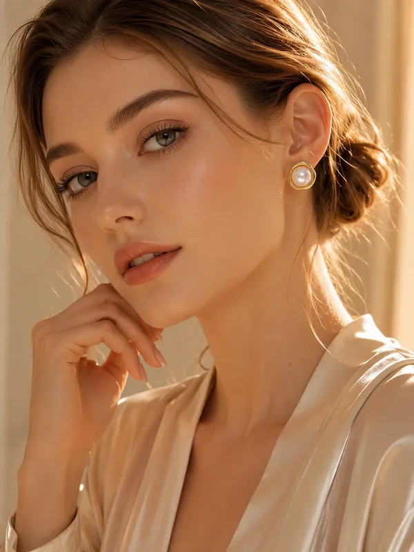 Gold_Stainless_Steel_Pearl_Blossom_Stud_Earrings_For_Women