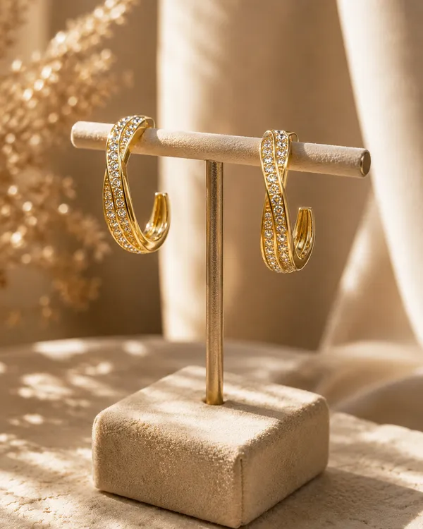 Gold_Stainless_Steel_Crystal_Twisted_Hoop_Earrings_For_Women