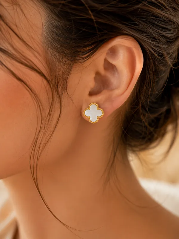 Gold_Stainless_Steel_Mother_Of_Pearl_Clover_Stud_Earrings_For_Women