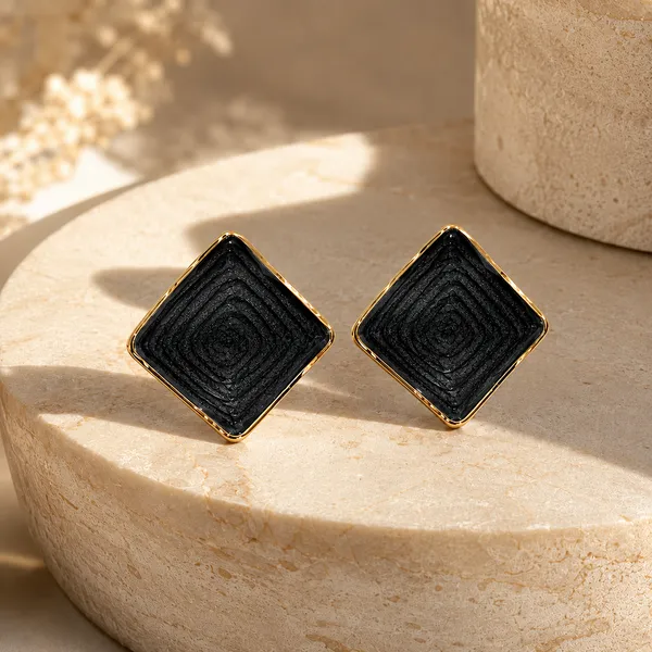 Black_Gold_Stainless_Steel_Geometric_Diamond_Stud_Earrings_For_Women