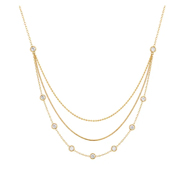 Gold_Stainless_Steel_Layered_Crystal_Charm_Necklace_For_Women