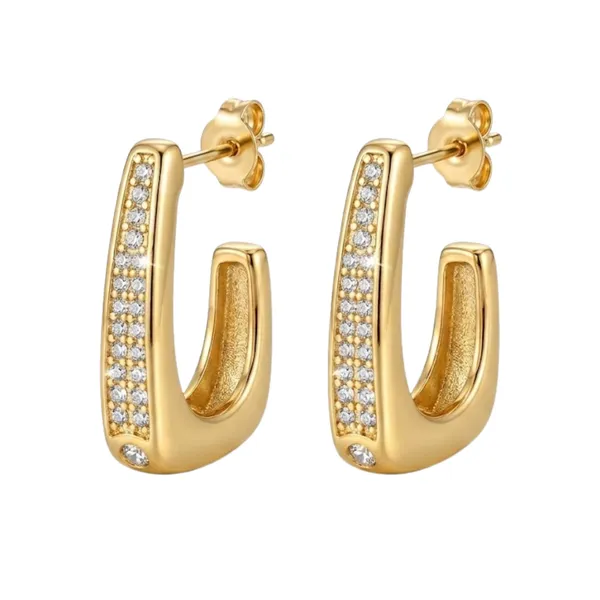 Gold_Stainless_Steel_Crystal_U_Hoop_Earrings_For_Women