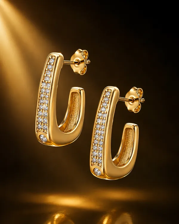 Gold_Stainless_Steel_Crystal_U_Hoop_Earrings_For_Women