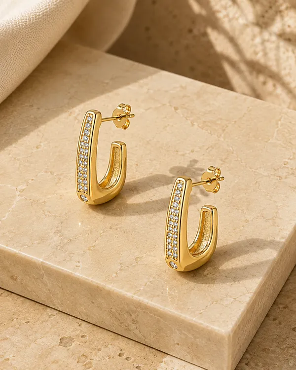 Gold_Stainless_Steel_Crystal_U_Hoop_Earrings_For_Women