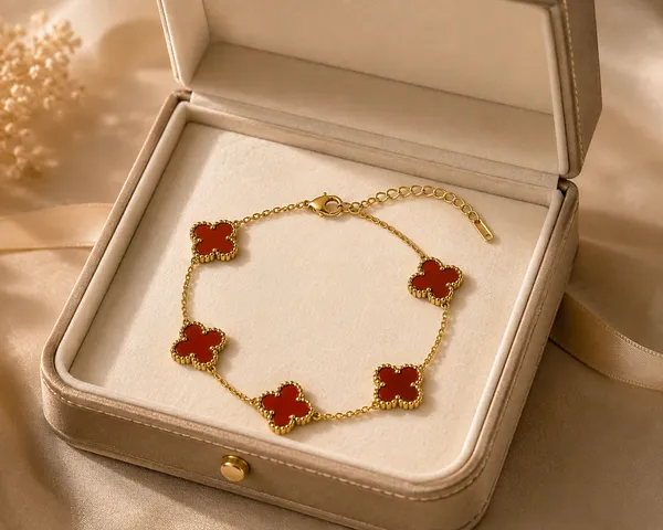 Ruby_Red_Clover_Charm_Bracelet