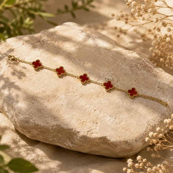 Ruby_Red_Clover_Charm_Bracelet