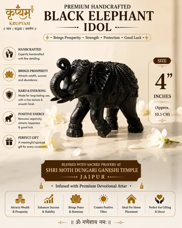 Black_Resin_Marble_Dust_Elephant_Idol_Home